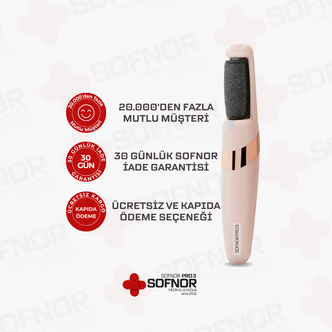 SOFNOR PRO 3 | AYAK PEDİKÜR CİHAZI – Pürüzsüz Ayaklar İçin